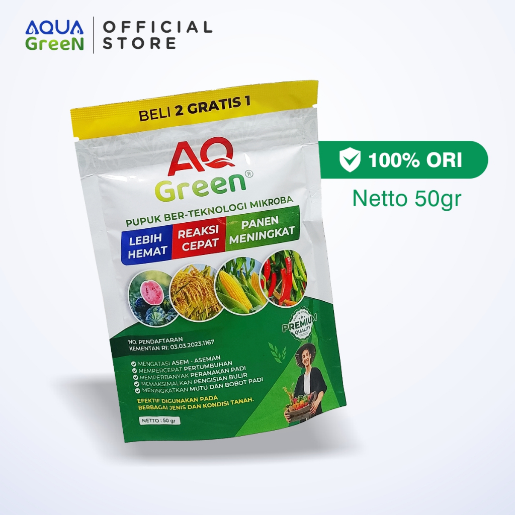 AQ Green Pupuk Organik Hayati Majemuk 50 gr