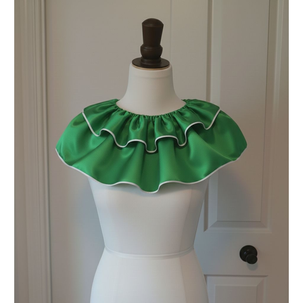 Rempel kerah bulat acacesories pelengkap kostum badut ukuran dewasa