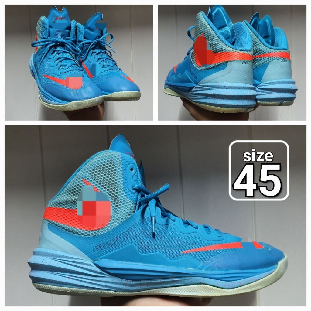 Sepatu Basket Mid Prime Hype Blue size 46 Second Shoes