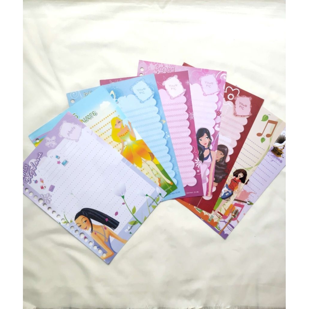 (HARGA PER LEMBAR) Kertas Binder Harvest / Kertas File Harvest / Loose Leaf Harvest - Miss Series Vo