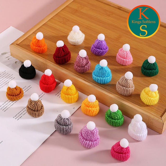 Topi Hiasan Natal Mini Rajut Syal Mini Dekorasi Hiasan Boneka Topi Pet Anjing Kucing Natal