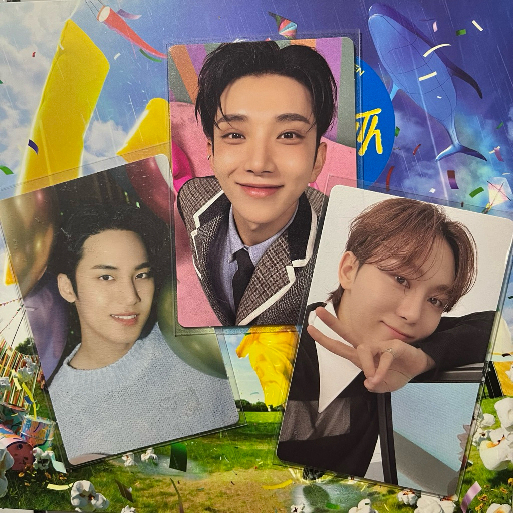 Photocard Seventeen Shua Dongak, Joshua Rosalinda, Wonwoo Popcorn