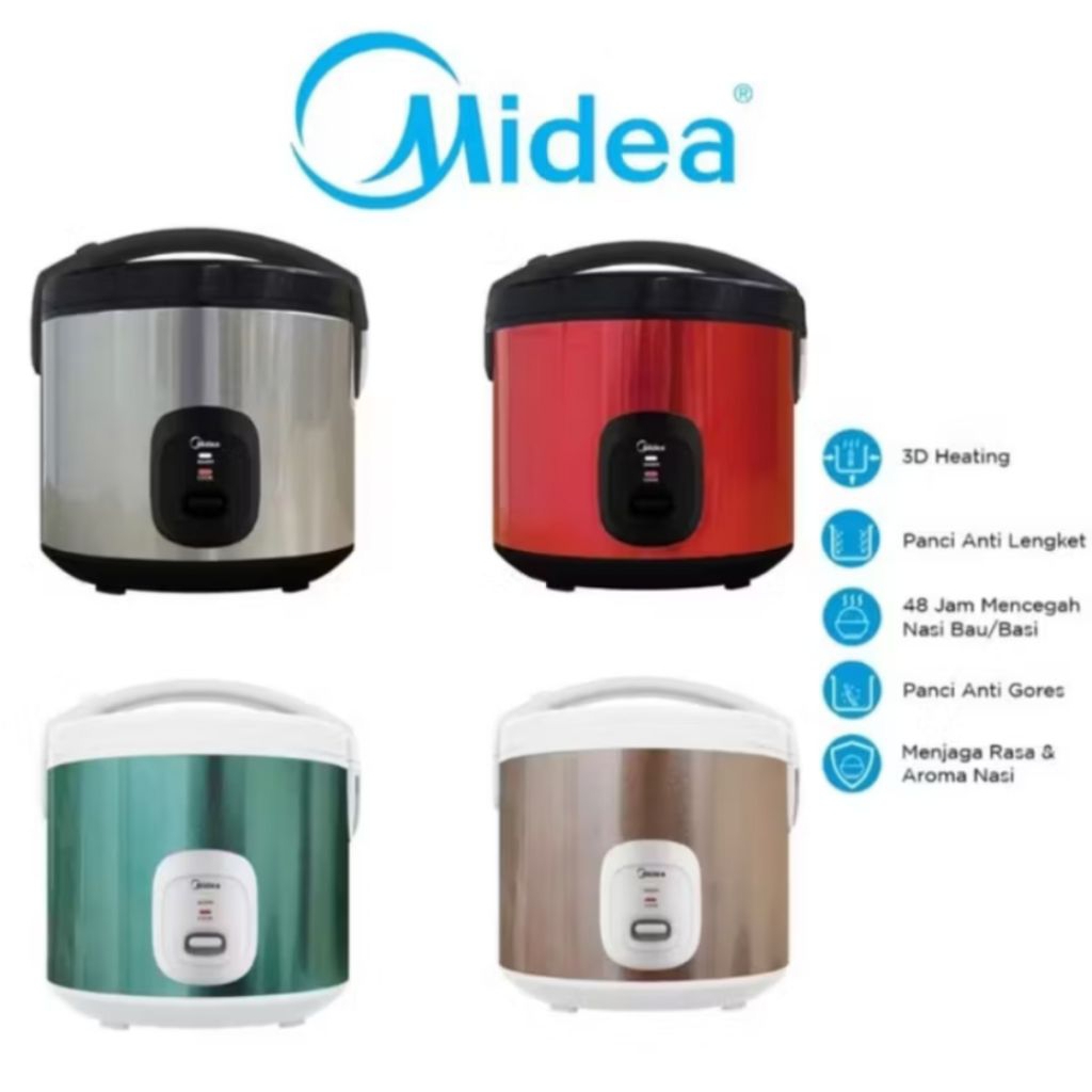 rice cooker midea 1.8 liter/ rice cookerMB-YJ5030ID(BR) /penanak nasi midea