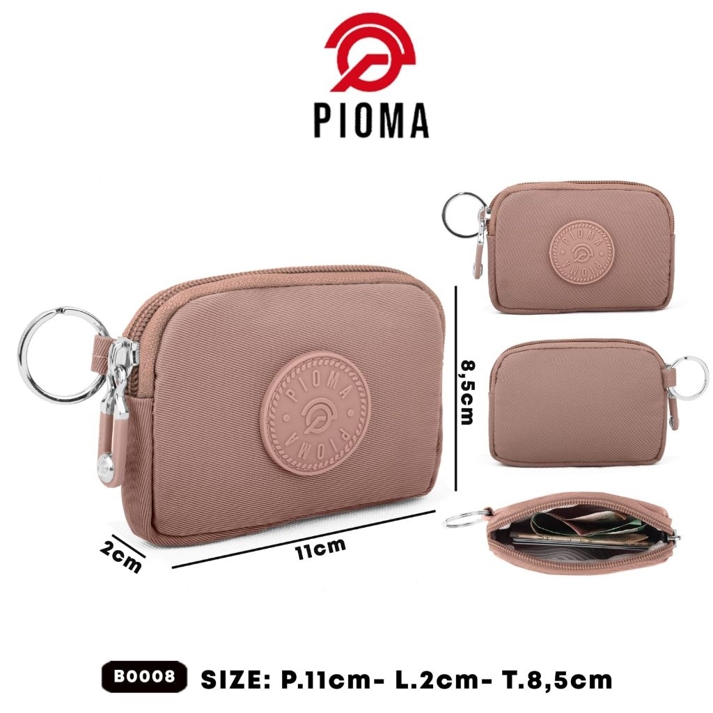 DOMPET KOIN PIOMA 1 RUANG B0008 POLOS