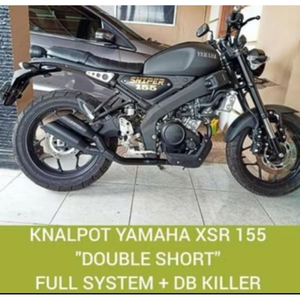 knalpot yamaha 155 xsr Double short DB killer