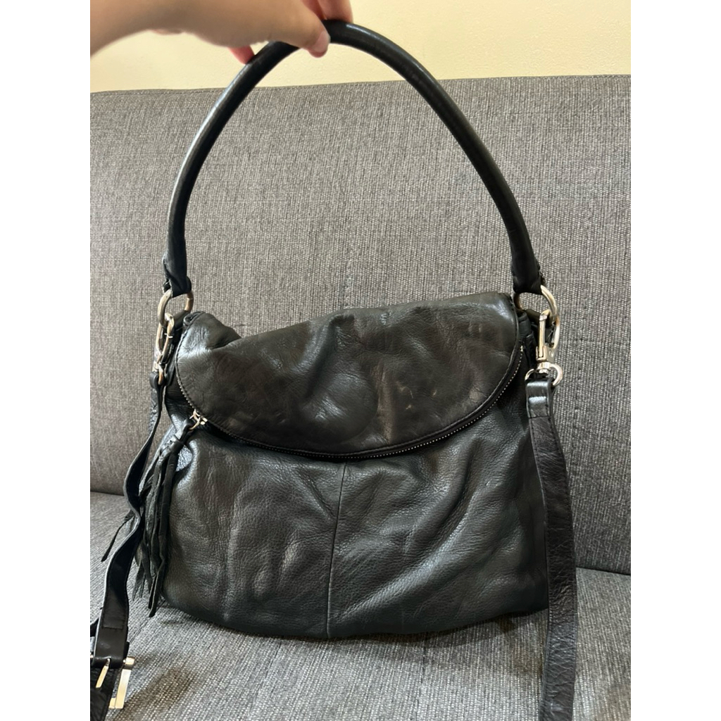Tas Preloved Kulit Asli Shoulder Bag Tote Bag Hobo Bag Margot