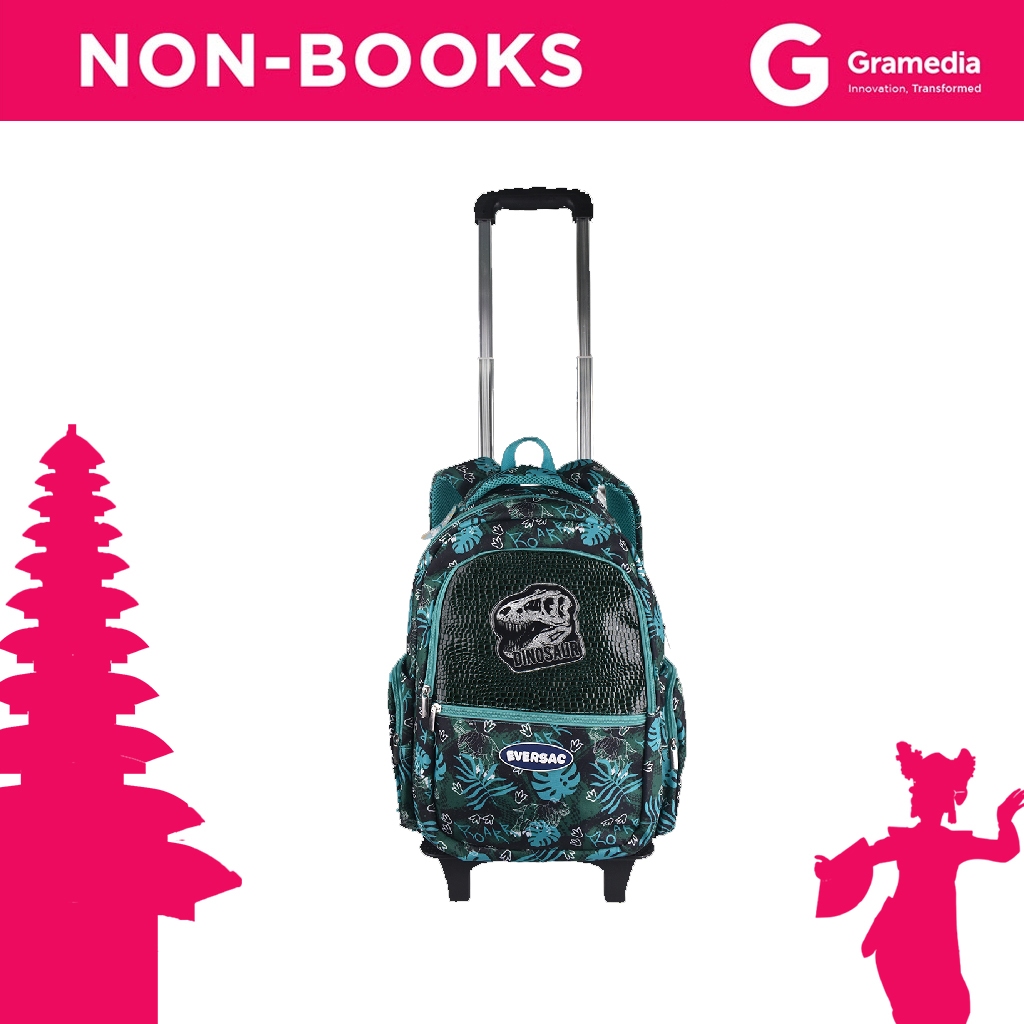 Gramedia Bali - EVERSAC TROLLEY BACKPACK DINO / Tas Koper Anak