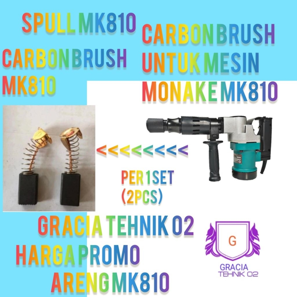 Uddjaya_ Carbon Brush Areng Spull Hammer Drill Monake Mk810 Mk 810 Carbon Brush