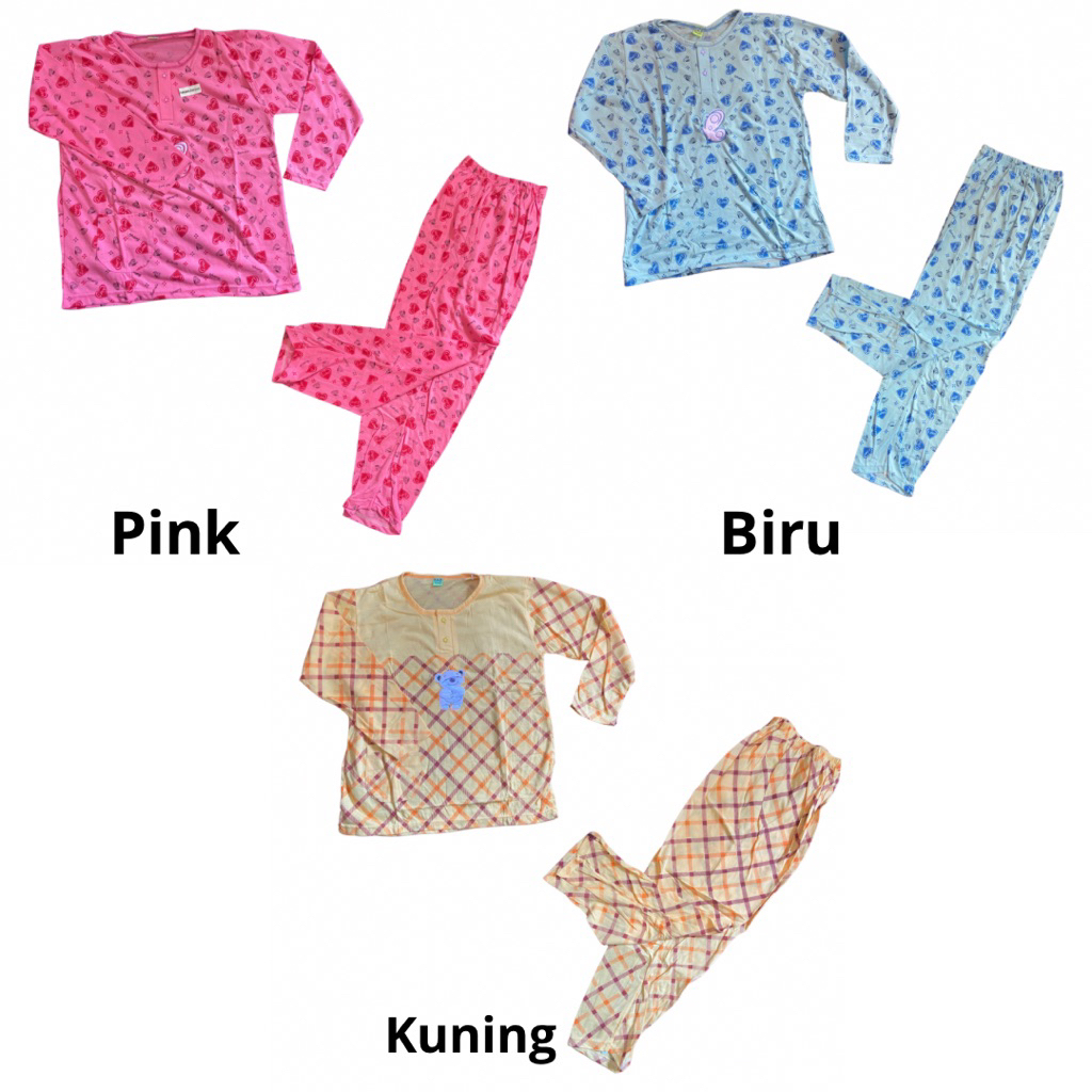 [ PAKET RESELLER MURAH ] SETELAN BAJU TIDUR PANJANG- PANJANG DEWASA