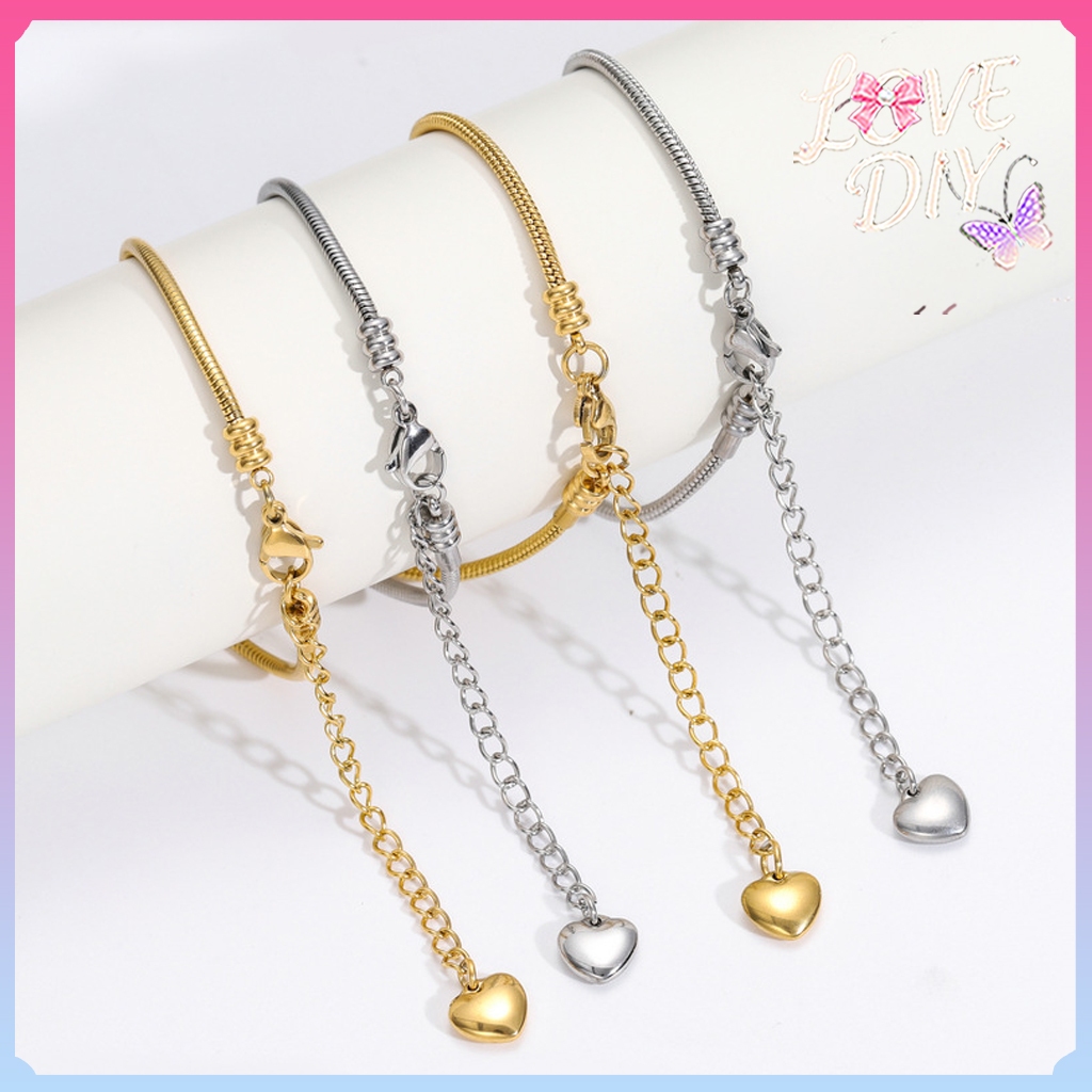 Bracelet Gelang Rantai Anti Karat Wanita Pandora Titanium Aksesoris