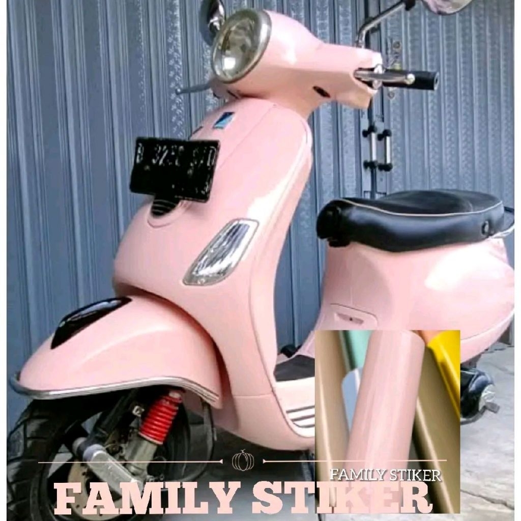 Stiker skotlet pink filano sekotlet motor warna pink pastel stiker skotlet motor pink glosy