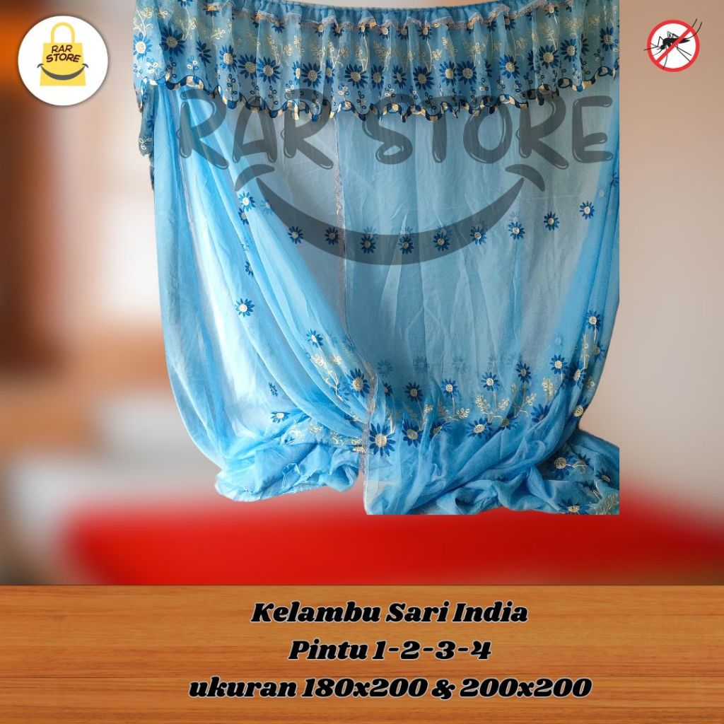 Kelambu Sari India Premium No 1 Pintu 1,2,3 dan 4  180x200 cm