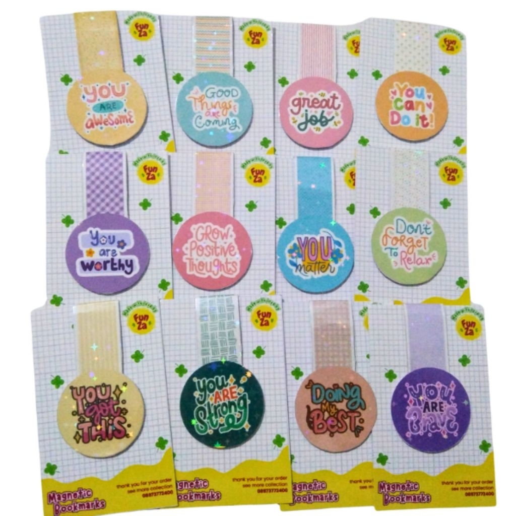 Magnetic bookmark lucu aesthetic, pembatas buku magnet lucu aesthetic, suvenir nikah, suvenir kajian