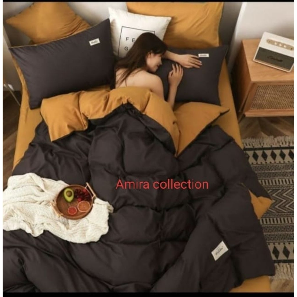 bc set polos warna kombinasi.bc+seprei+bantal+guling+tas bc