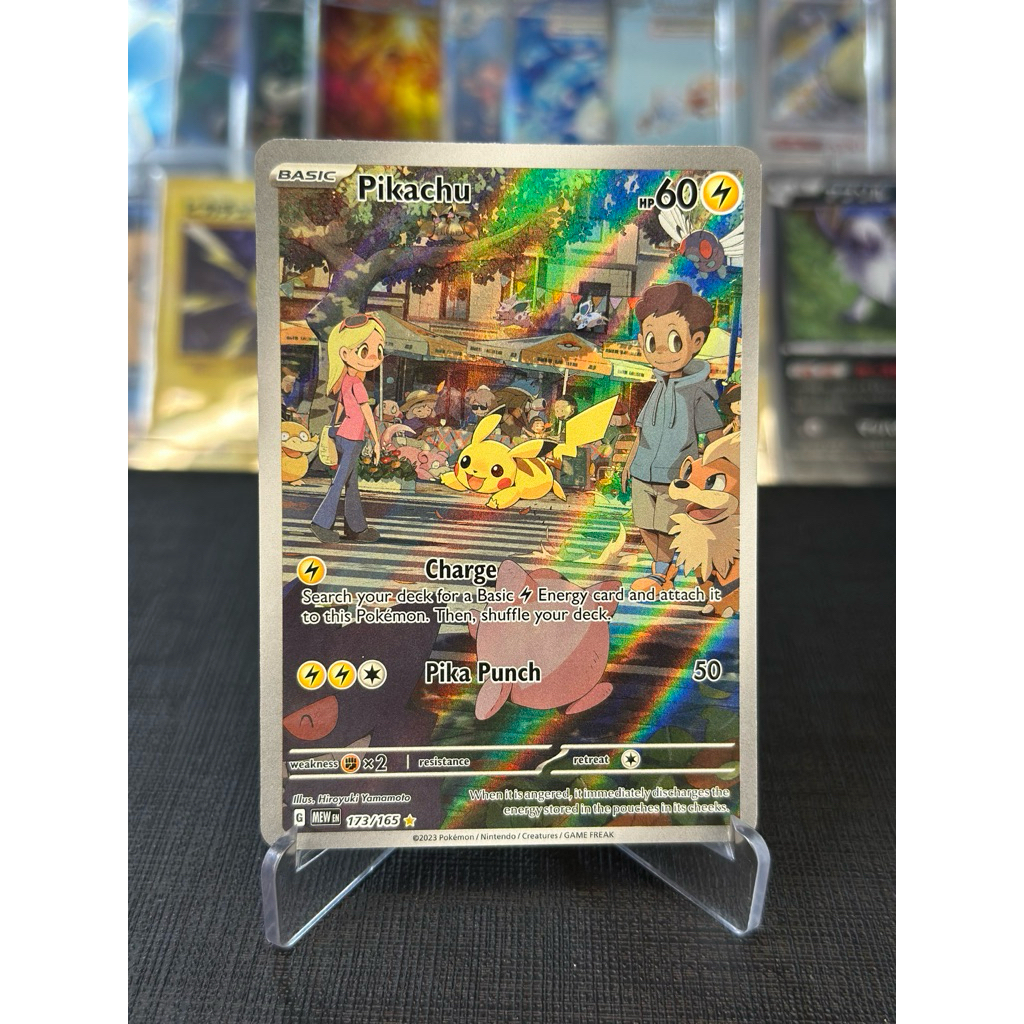 Pokemon Pikachu 173/165 IR 151 English