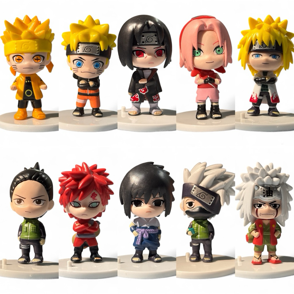 Action Figure NARUTO Nendoroid Pajangan Anime Miniatur Topper Kue Pajangan Mainan