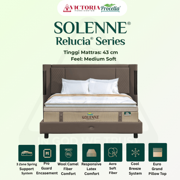 Procella Solenne 180x200 180x200 Full Set Fullset Spring Bed Springbed Termurah Paling Murah Surabay