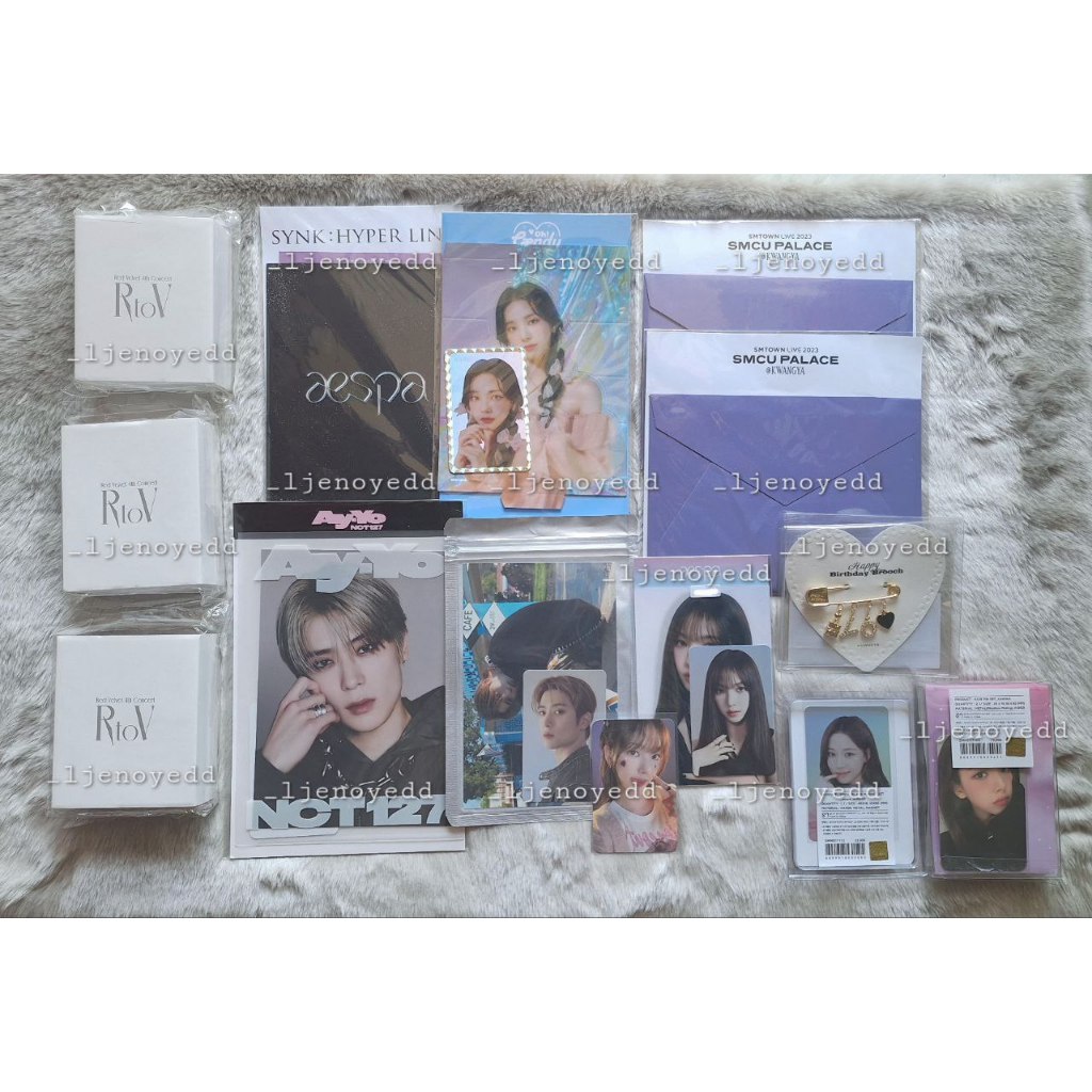 READY STOCK RING RTOV IRENE WENDY JOY RED VELVET HOLOGRAM HOLO PHOTOCARD CAENDY AR TICKET LENTICULAR
