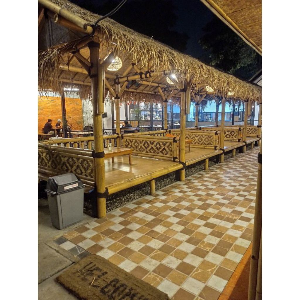 Saung gazebo bambu untuk lesehan - Saung bambu - Saung Gazebo bambu untuk rumah makan