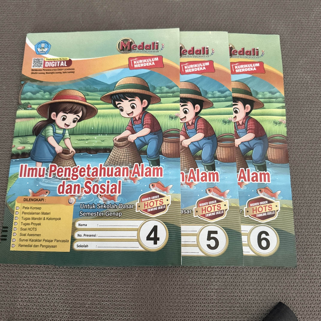 Buku LKS Ilmu Pengetahuan Alam dan Sosial Kelas 4 5 6 SD/MI Semester Genap Kurikulum Merdeka