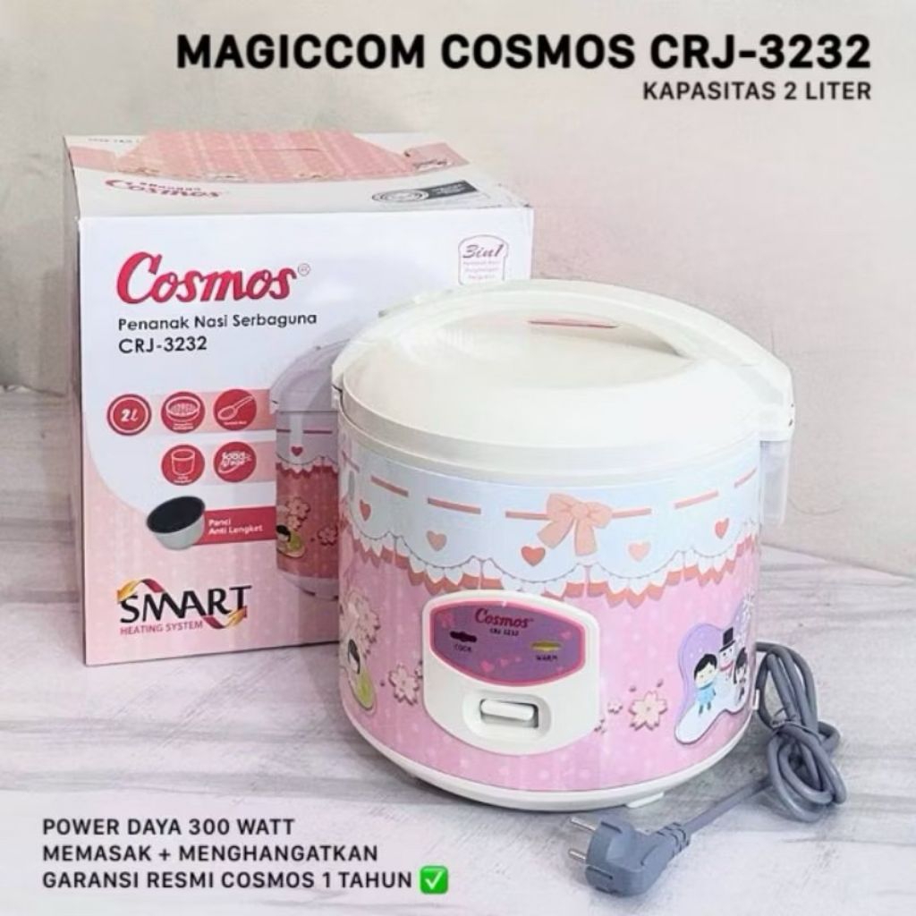 Magic Com COSMOS CRJ-3232 2 Liter / Rice cooker Cosmos CRJ 3232