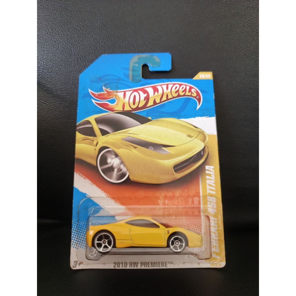 HOTWHEELS FERRARI 458 ITALIA YELLOW