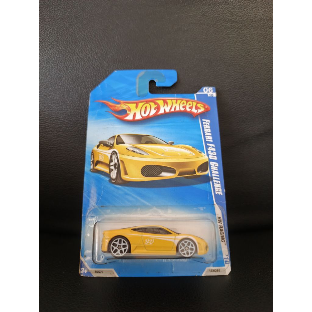 HOTWHEELS FERRARI F430 CHALLENGE YELLOW