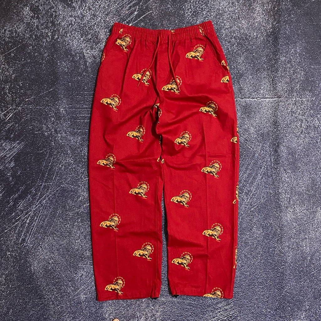 wkndrs logo cotton pants