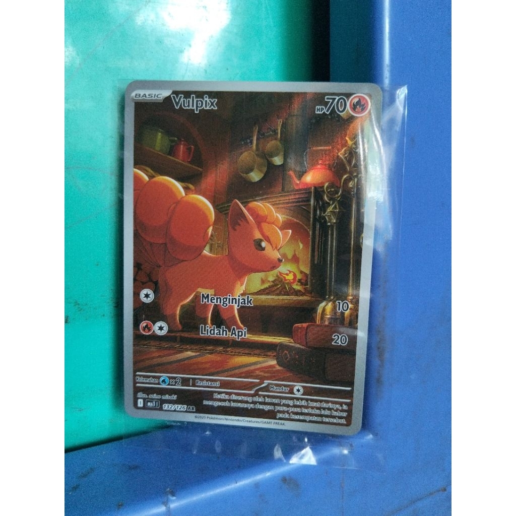 kartu pokemon tcg indonesia vulpix AR