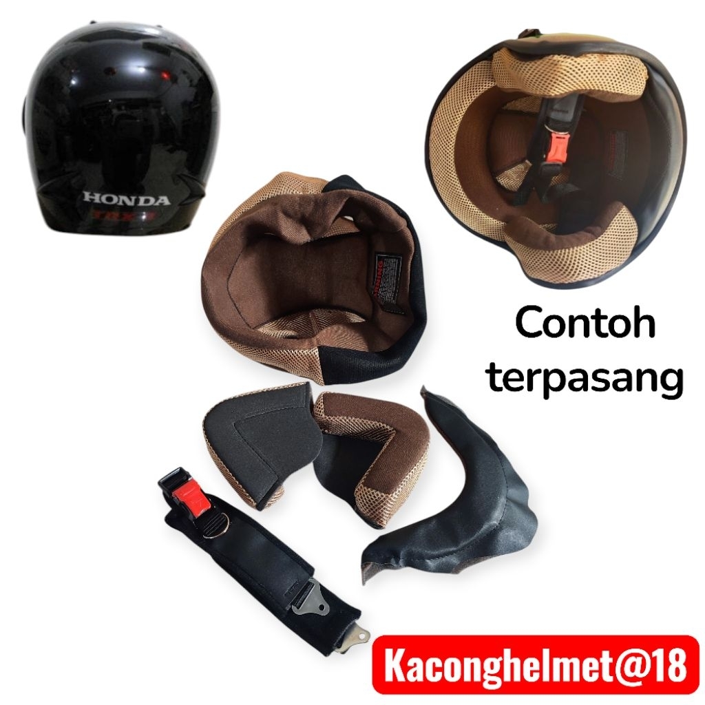 Busa Helm HONDA Spon Fullset helm Honda Daleman helm honda+ Tali helm