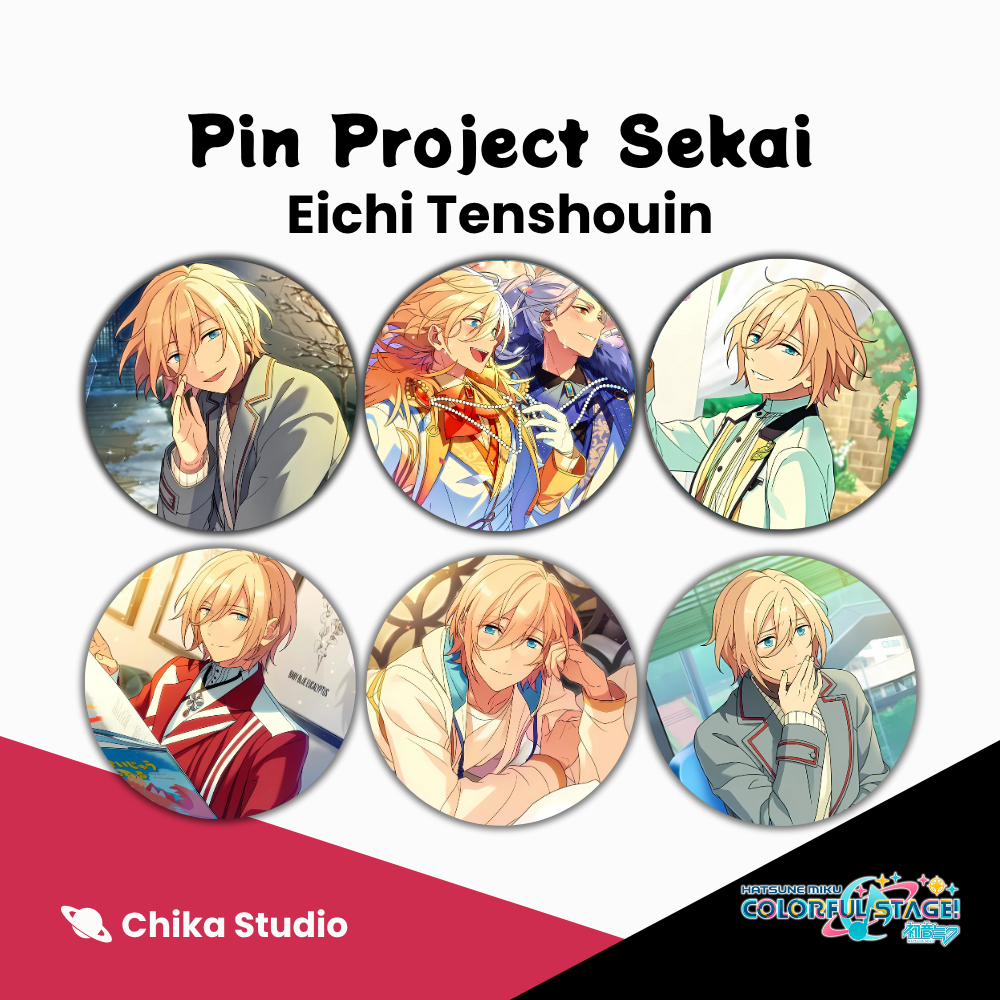 [Fan Merch] Pin Button Peniti Ensemble Stars - Eichi Tenshouin Part 2 | 25mm 32mm 44mm 58mm 75mm