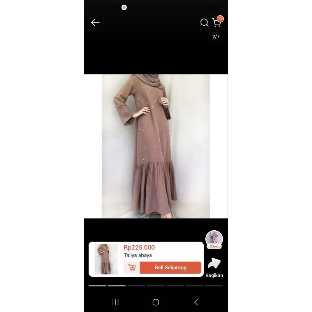 Preloved gamis 4season hijab