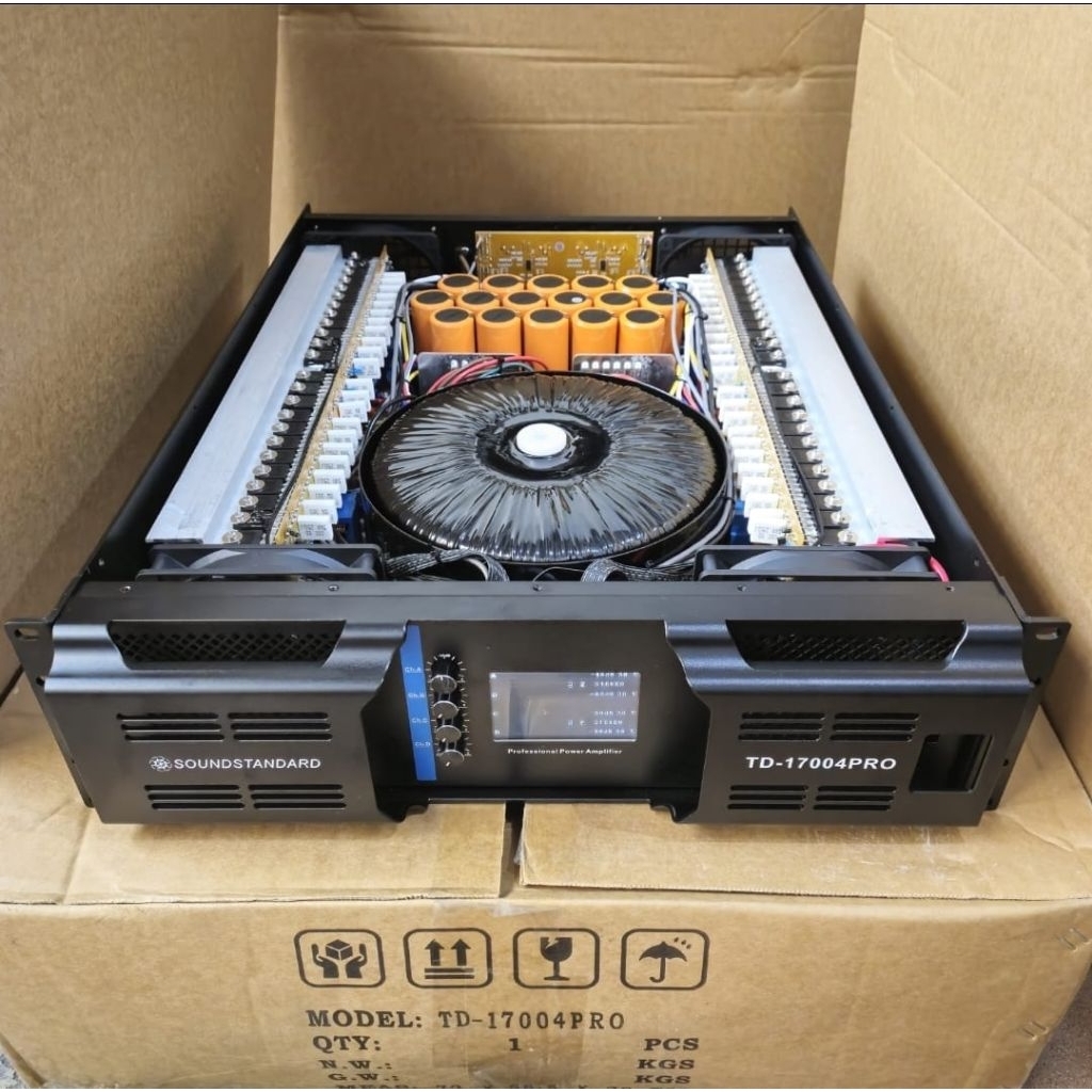 POWER 4 CHANNEL SOUNDSTANDARD TD17004 PRO Class H Power Sound Standard TD 17004Pro