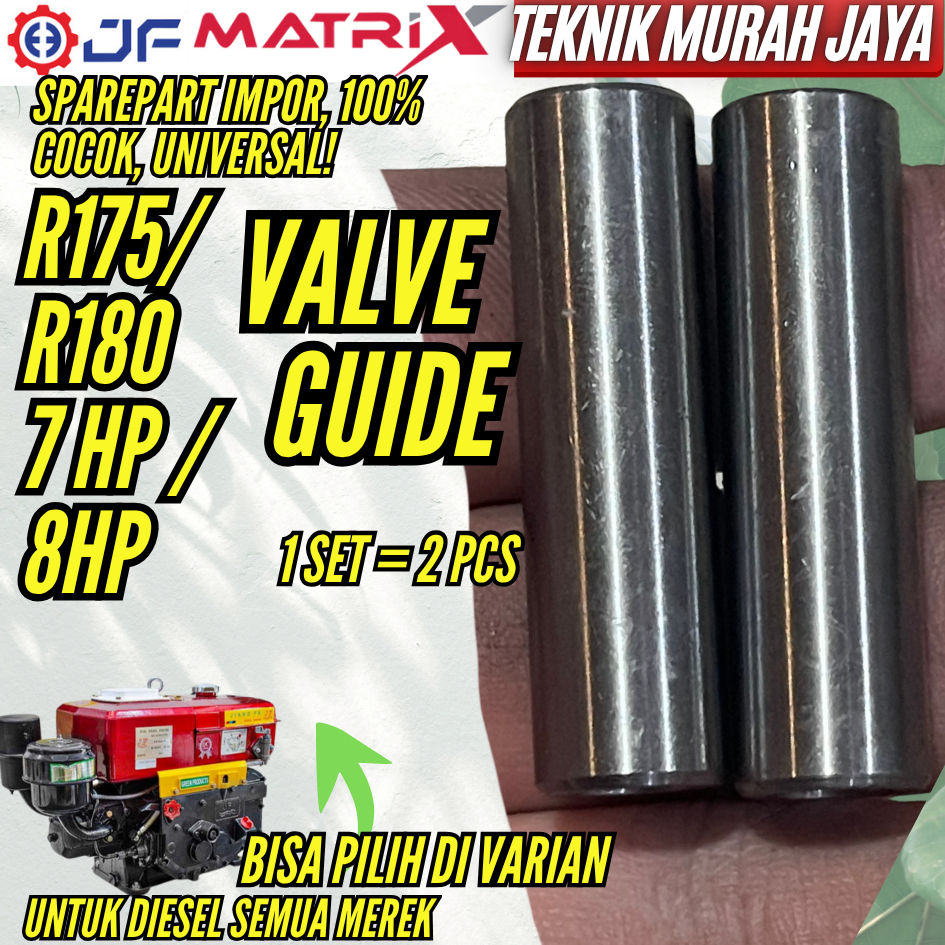 JF VALVE GUIDE Diesel R175 R180 7 HP 8 HP PK Bos Bush Klep Botol Klep ASLI SPAREPART Suku Cadang Kip