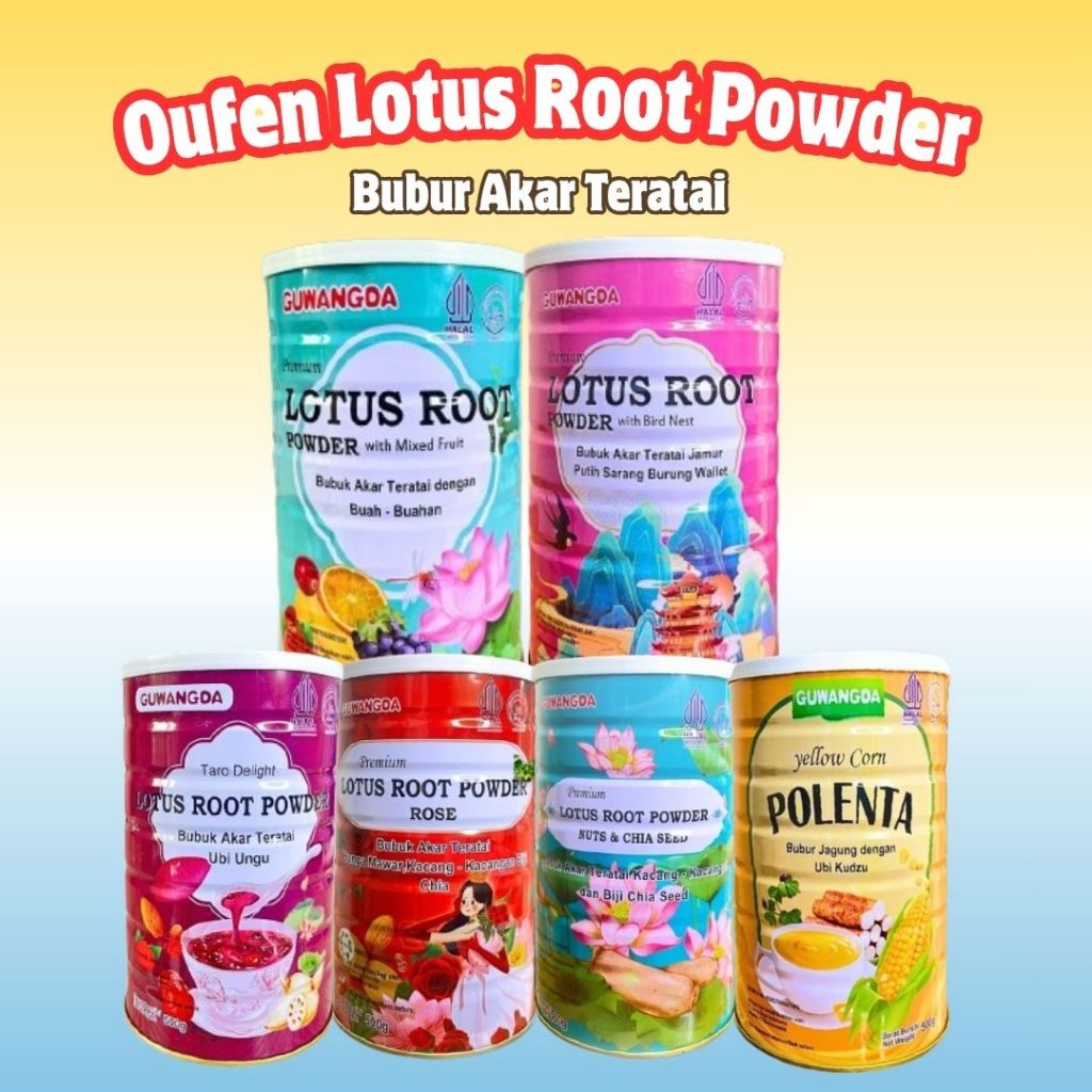 Oufen Lotus Root Powder - Sup Bubur Akar Teratai [ Sehat & Cocok Untuk Diet ] BPOM