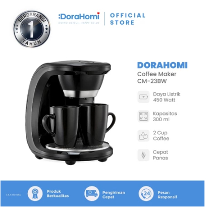 ORIGINAL MESIN Coffee maker mesin pembuat kopi otomatis low watt 2 cangkir