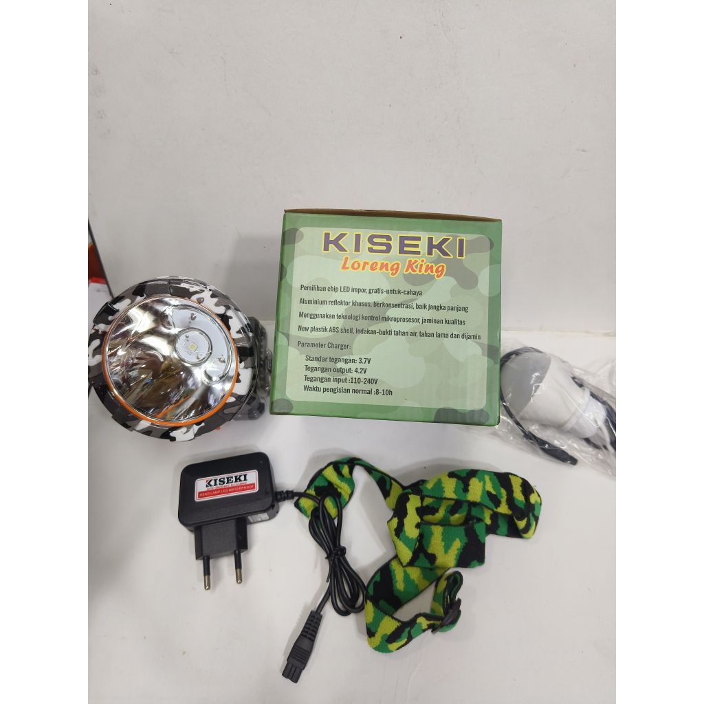Kiseki CK-SK299X Loreng King 300Wat / Headlamp Jumbo Lighc 300W Cahay Putih Terang