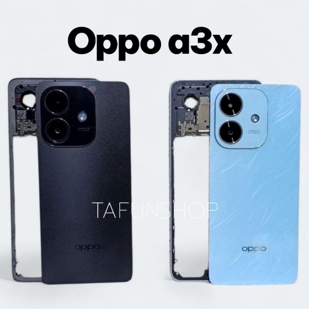 Casing Housing Kesing Oppo A3X Backdor Tutup belakang + Bezzel Tutup mesin Tulang samping Oppo A3x
