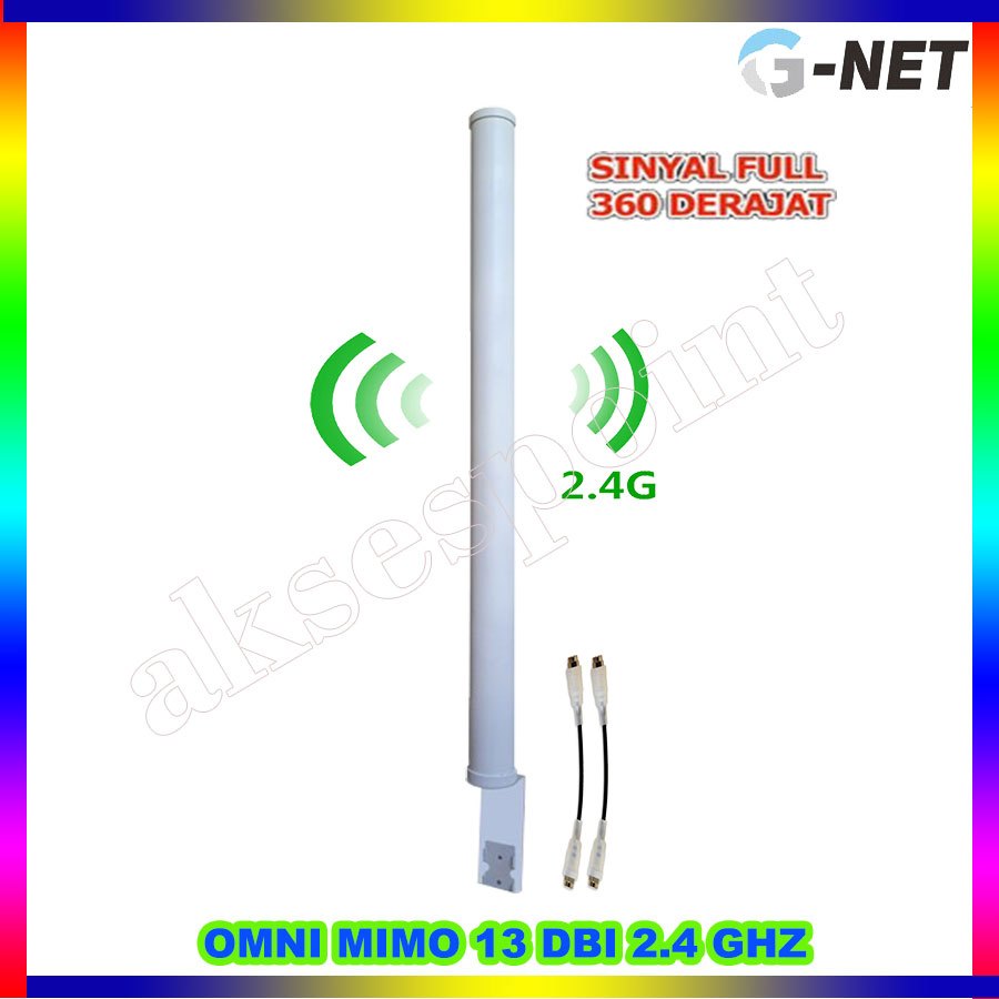 Antena Hotspot Rt Rw Net Omni Mimo G-Net 13 dBi 2.4 GHz 360 Derajat Dual Polarisasi | Antena Rocket 