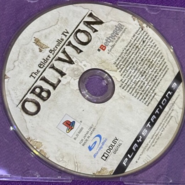 kaset ps3 ori japan oblivion