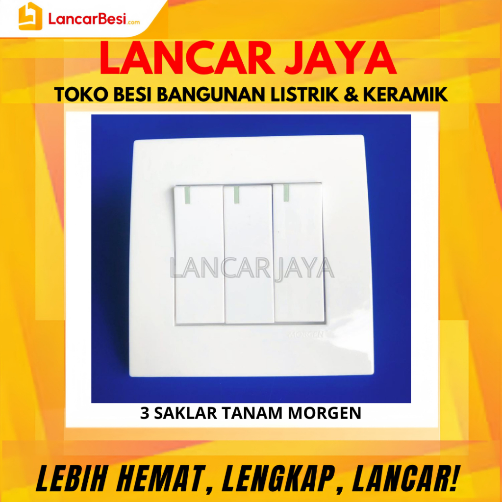Saklar Tanam Morgen Isi 3 Model MG-8863