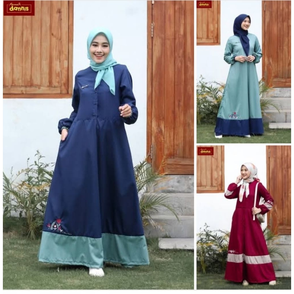 DANNIS ABAYA DEWASA SIZE XS-XXL BY RUMAH DANNIS