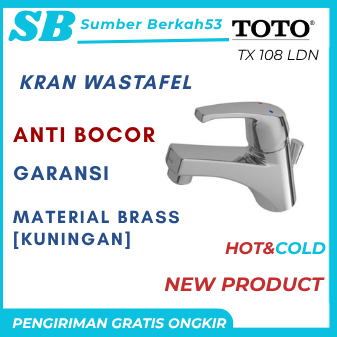 Keran TOTO TX 108 LDN [Panas dingin ] Kran wastafel TOTO Panas dingin Original