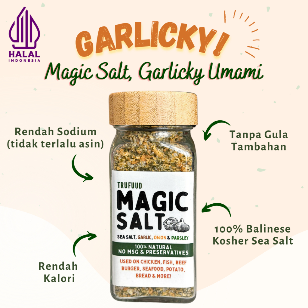 TRUFUUD Bumbu Marinasi Halal Dapur Bawang Putih Bubuk Umami Asin Gurih No MSG No Preservative Pretze