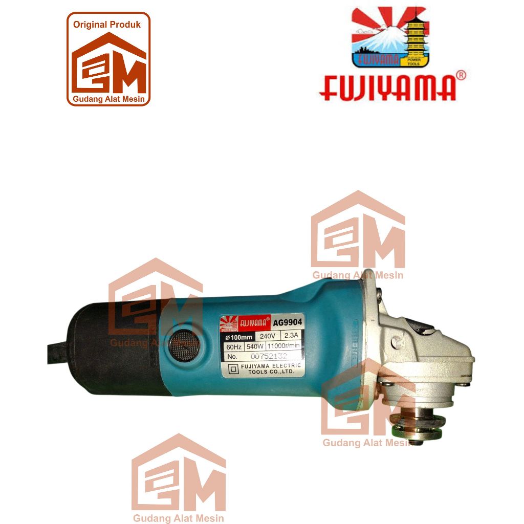 Mesin Gerinda Tangan 4" AG9904 Fujiyama AG 9904 Angle Grinder - AG9904