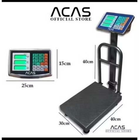 Timbangan Digital ACAS 150 Kg Fullset Baru
