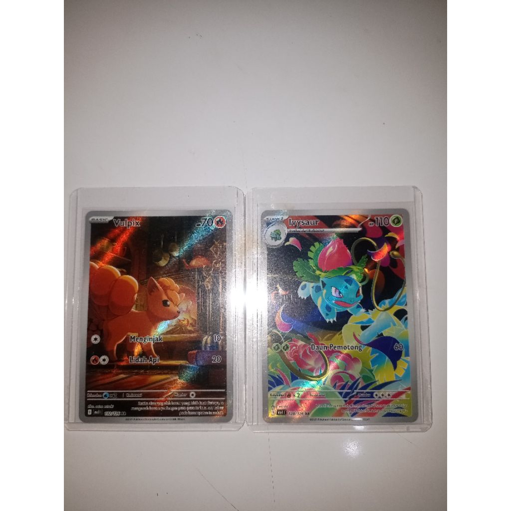 TCG Pokemon Ivysaur AR, Vulpix AR, Shuckle AR, Clawitzer AR, Shedinja AR, Exeggutor AR (Evolusi Mega