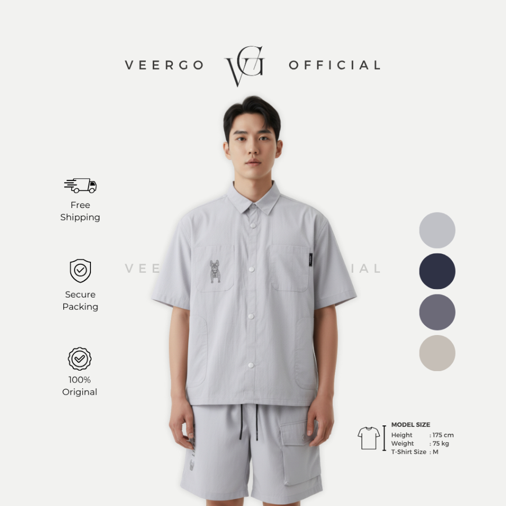 (LW) Kemeja Lifework | Shirt Life Work | Celana Pendek | Celana Olahraga Pendek | Baju Celana 1 Set 