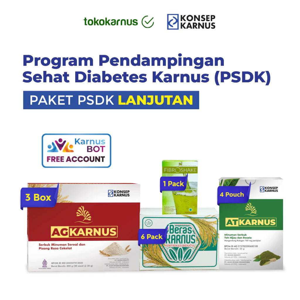 Program Pendampingan Diabetes Konsep Karnus - paket 30 hari Lanjutan