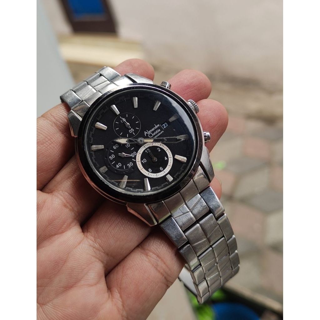 jam tangan original Alexandre Christie pria second bekas
